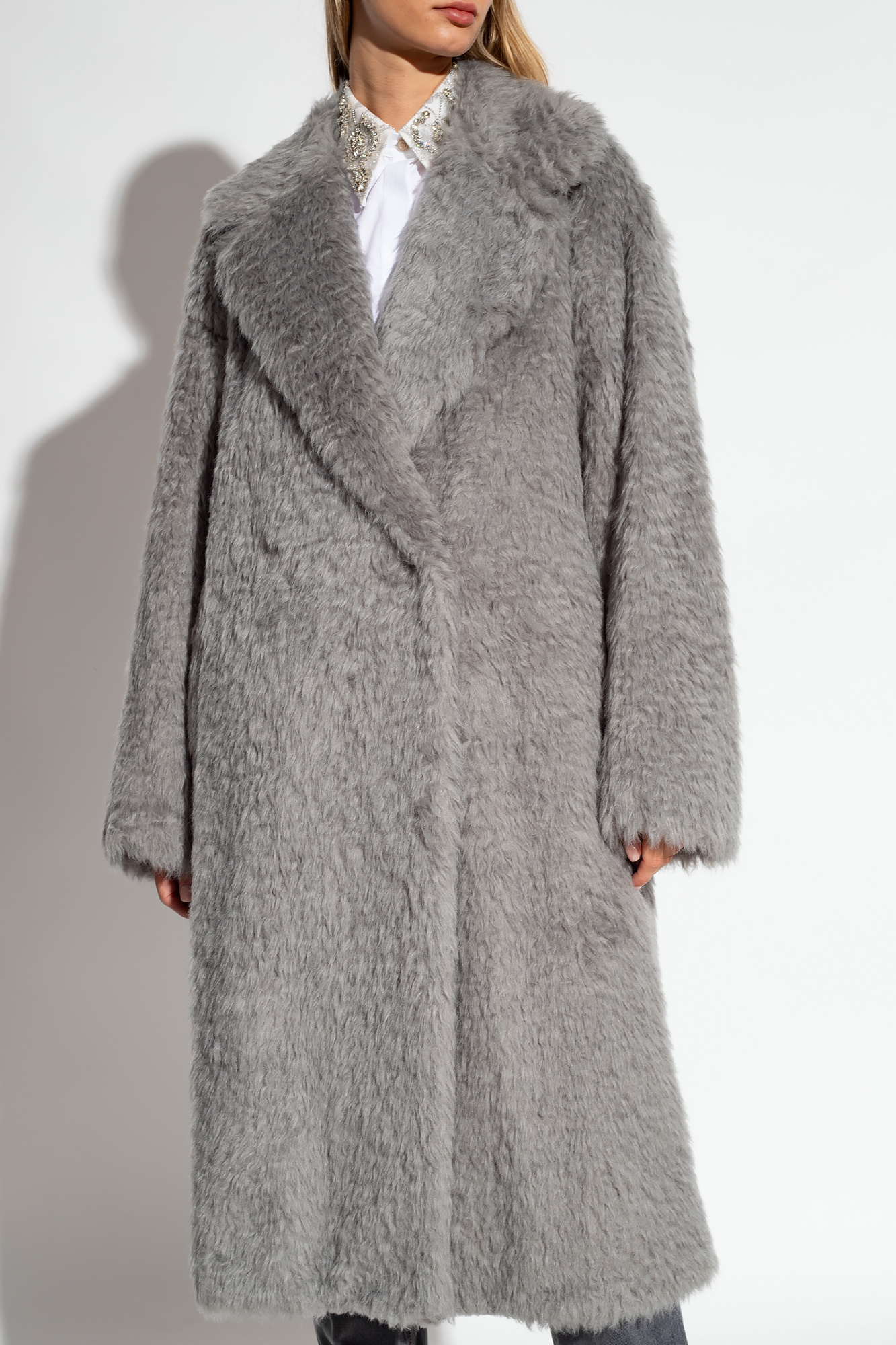 Grey 'Nicole' faux fur coat STAND STUDIO - Vitkac Canada